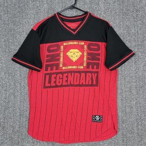 Switch Legendary Billionaires Club T-Shirt Mens Small Red Black V Neck